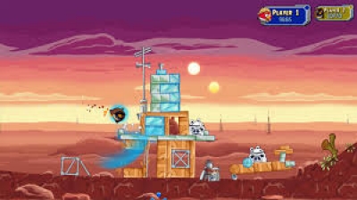 Screen ze hry Angry Birds Star Wars