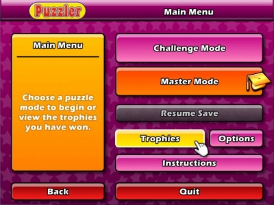 Screen ze hry Puzzler World 2