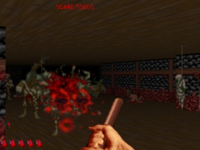 Screen ze hry SplatterHouse 3D - Gold Edition