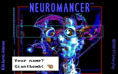 Screen ze hry Neuromancer