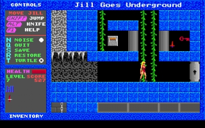 Screen ze hry Jill of the Jungle: Jill Goes Underground