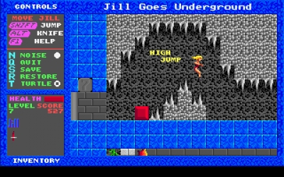 Screen ze hry Jill of the Jungle: Jill Goes Underground