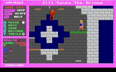 Screen ze hry Jill of the Jungle: Jill Saves the Prince