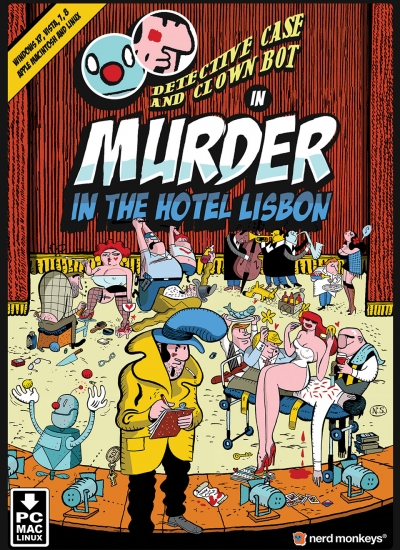 Obal hry Detective Case and Clown Bot in: Murder in the Hotel Lisbon