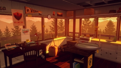 Screen ze hry Firewatch