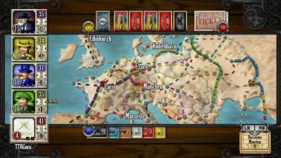 Screen ze hry Ticket to Ride