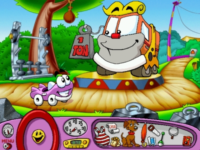 Screen ze hry Putt-Putt Joins the Circus