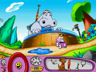 Screen ze hry Putt-Putt Joins the Circus