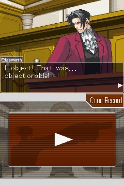 Screen ze hry Phoenix Wright: Ace Attorney