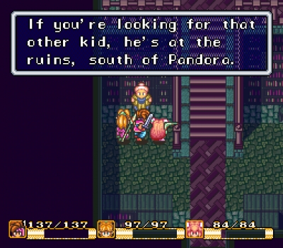 Screen ze hry Secret of Mana