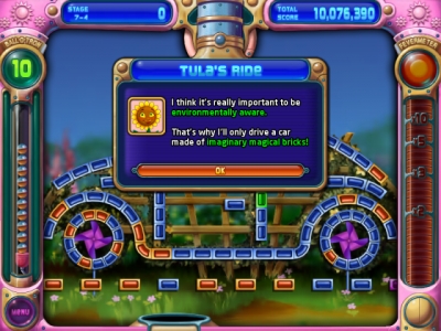 Screen ze hry Peggle