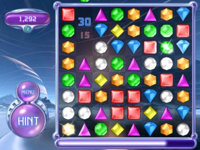 Screen ze hry Bejeweled 2