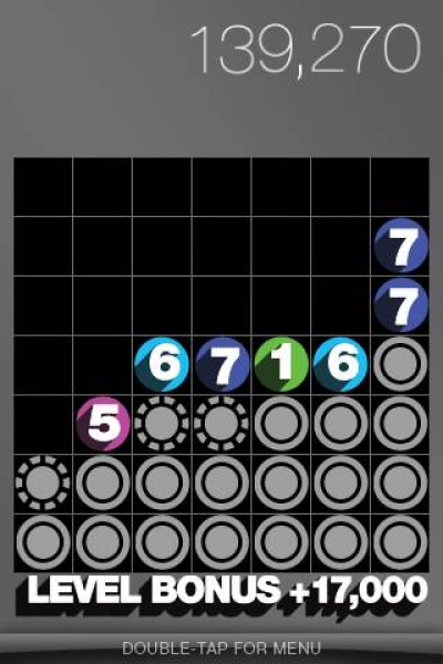 Screen ze hry Drop7