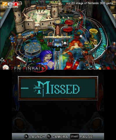 Screen ze hry ZEN Pinball