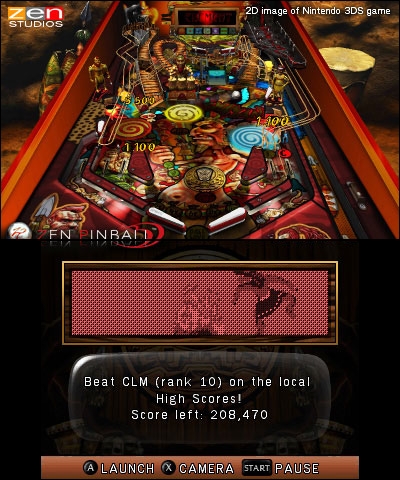 Screen ze hry ZEN Pinball