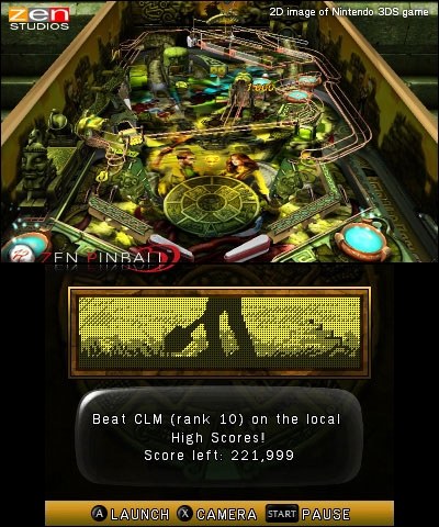 Screen ze hry ZEN Pinball