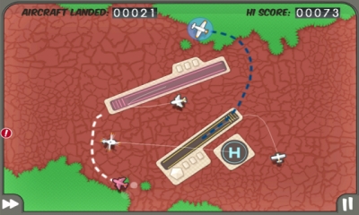 Screen ze hry Flight Control