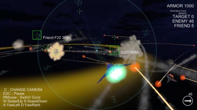 Screen ze hry Air Combat