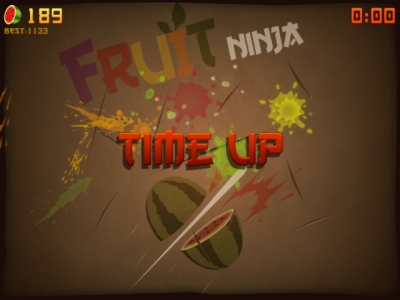 Screen ze hry Fruit Ninja