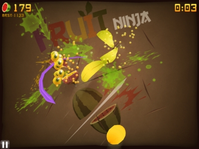 Screen ze hry Fruit Ninja