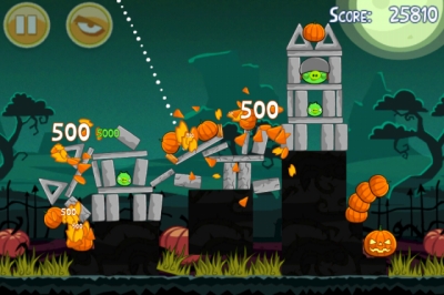 Screen ze hry Angry Birds Seasons