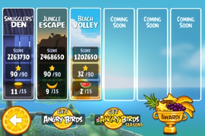 Screen ze hry Angry Birds Rio