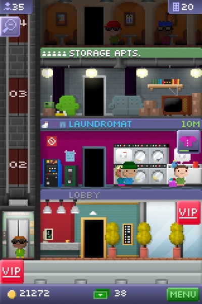 Screen ze hry Tiny Tower