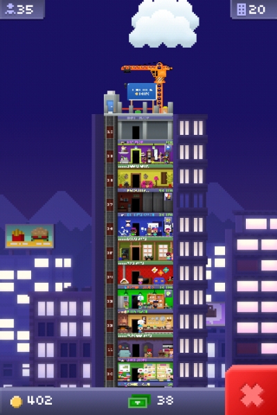 Screen ze hry Tiny Tower