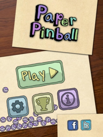 Screen ze hry Paper Pinball