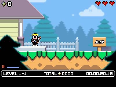 Screen ze hry Mutant Mudds