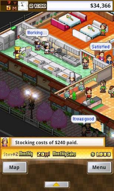 Screen ze hry Cafeteria Nipponica