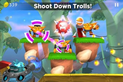 Screen ze hry Skylanders: Cloud Patrol