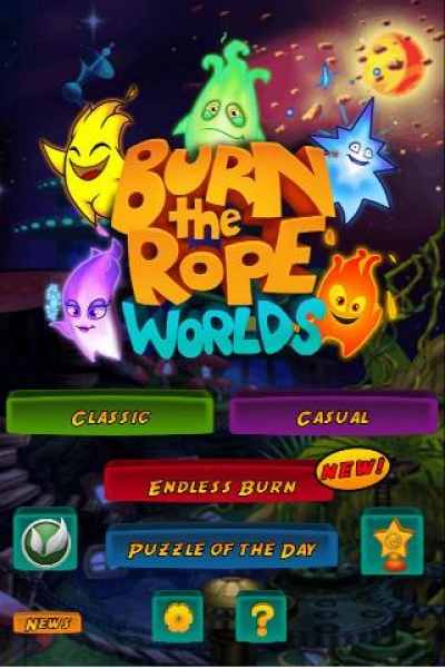 Screen ze hry Burn the Rope Worlds