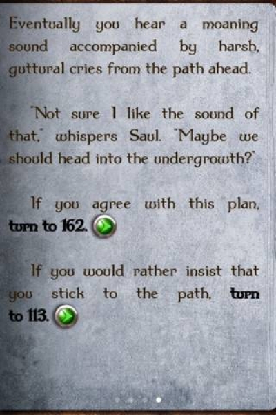 Screen ze hry Gamebook Adventures 4: Revenant Rising