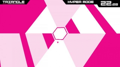 Screen ze hry Super Hexagon