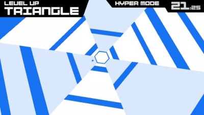 Screen ze hry Super Hexagon