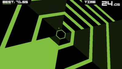 Screen ze hry Super Hexagon