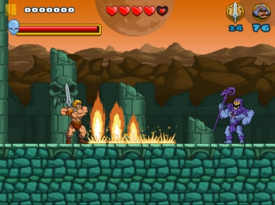 Screen ze hry He-Man: The Most Powerful Game in the Universe