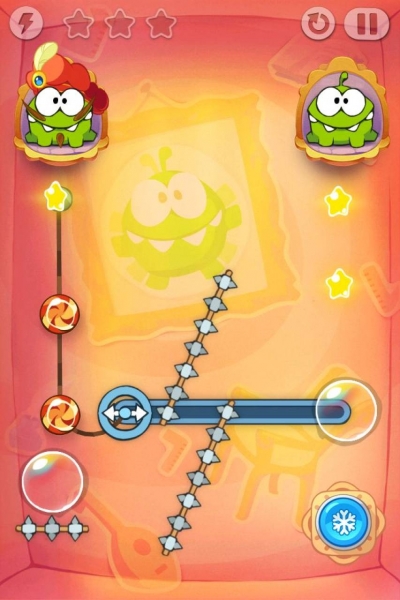 Screen ze hry Cut the Rope: Time Travel