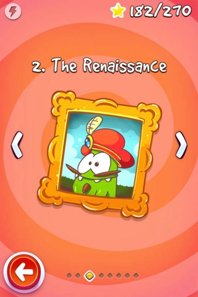 Screen ze hry Cut the Rope: Time Travel