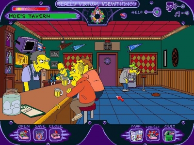 Screen ze hry Simpsons: Virtual Springfield, The