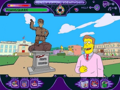 Screen ze hry Simpsons: Virtual Springfield, The