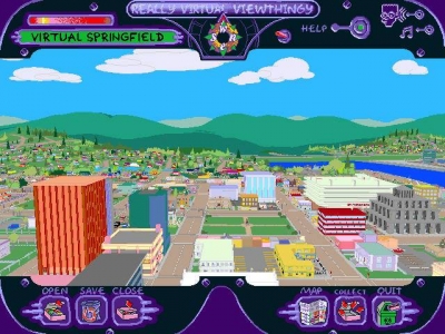 Screen ze hry Simpsons: Virtual Springfield, The