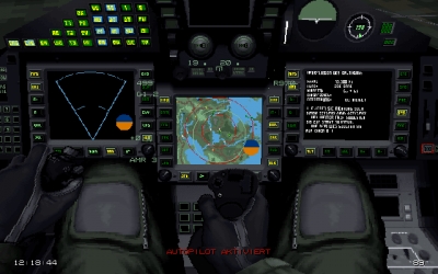 Screen ze hry EF2000 TACTCOM