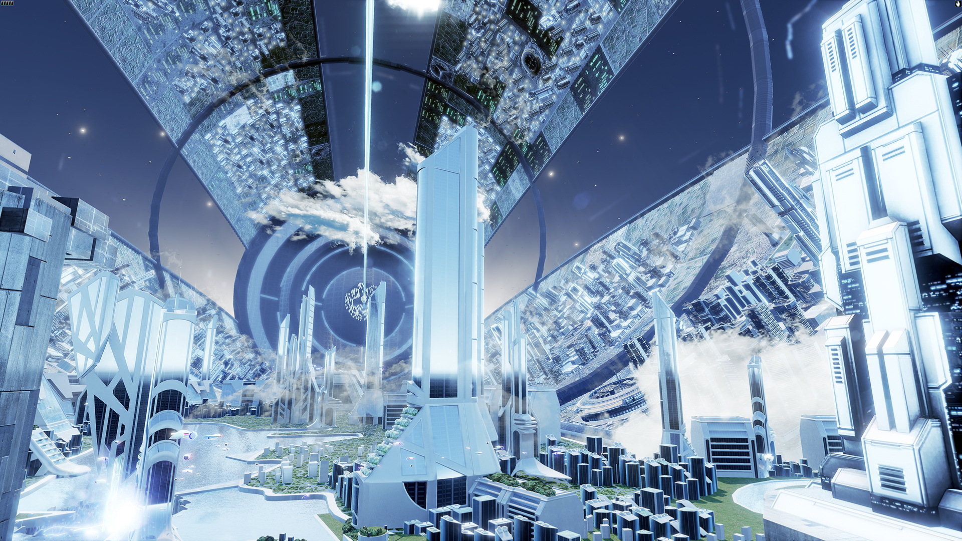 Город будущего архитектура в космосе