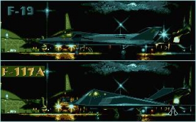 Screen ze hry F-19 Stealth Fighter