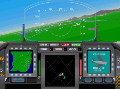 Screen ze hry F-15 Strike Eagle II