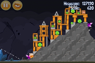 Screen ze hry Angry Birds