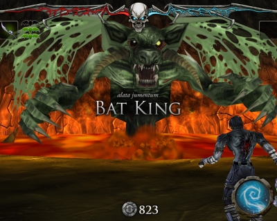 Screen ze hry Hail to the King: Deathbat