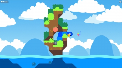 Screen ze hry Snakebird